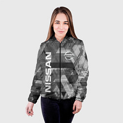 Куртка с капюшоном женская NISSAN, цвет: 3D-черный — фото 2