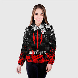 Куртка с капюшоном женская The Witcher, цвет: 3D-черный — фото 2