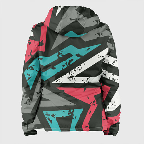 Женская куртка Geometric Abstraction / 3D-Белый – фото 2