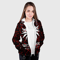 Куртка с капюшоном женская The Witcher, цвет: 3D-белый — фото 2