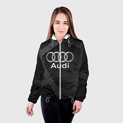 Куртка с капюшоном женская AUDI, цвет: 3D-белый — фото 2