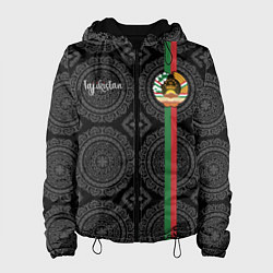 Куртка с капюшоном женская Таджикистан, цвет: 3D-черный