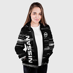 Куртка с капюшоном женская NISSAN, цвет: 3D-черный — фото 2
