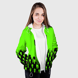 Куртка с капюшоном женская BILLIE EILISH БИЛЛИ АЙЛИШ, цвет: 3D-белый — фото 2