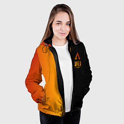 Куртка с капюшоном женская Apex Legends, цвет: 3D-черный — фото 2
