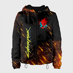 Куртка с капюшоном женская CYBERPUNK 2077, цвет: 3D-черный
