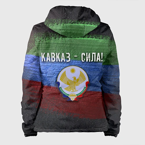 Женская куртка Дагестан - Кавказ Сила / 3D-Белый – фото 2