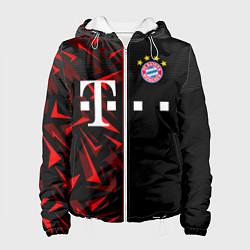 Куртка с капюшоном женская FC Bayern Munchen Форма, цвет: 3D-белый