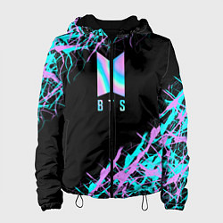 Куртка с капюшоном женская BTS, цвет: 3D-черный