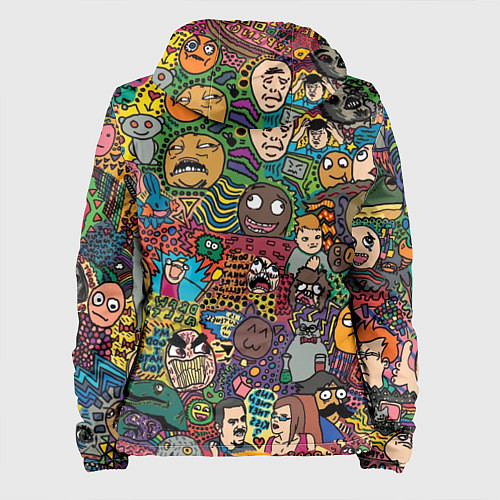 Женская куртка Цветные мемы из ВК / 3D-Черный – фото 2