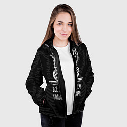 Куртка с капюшоном женская Горшочек больше не вари, цвет: 3D-черный — фото 2