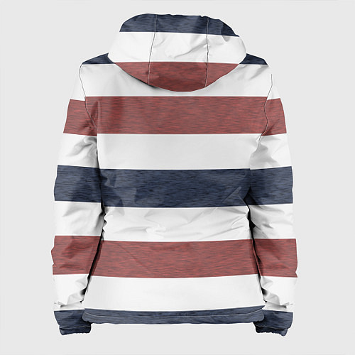 Женская куртка Полоски / 3D-Белый – фото 2