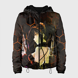 Куртка с капюшоном женская Куруми Токисаки, цвет: 3D-черный