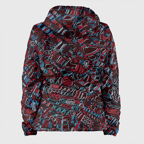 Женская куртка Абстракция Неони / 3D-Черный – фото 2