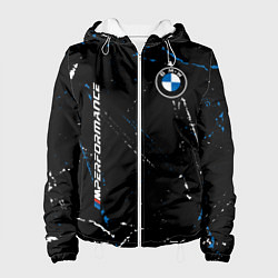 Куртка с капюшоном женская BMW БМВ, цвет: 3D-белый