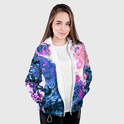 Куртка с капюшоном женская Акрил, цвет: 3D-белый — фото 2