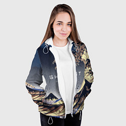 Куртка с капюшоном женская Ghost of Tsushima, цвет: 3D-белый — фото 2