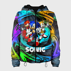 Куртка с капюшоном женская SONIC TRIO, цвет: 3D-черный