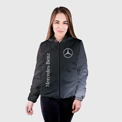 Куртка с капюшоном женская MERCEDES МЕРСЕДЕС, цвет: 3D-черный — фото 2