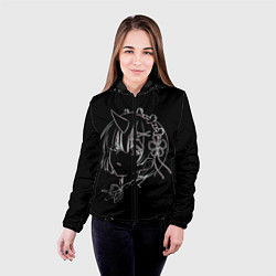 Куртка с капюшоном женская Re:Zero, цвет: 3D-черный — фото 2