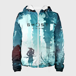 Куртка с капюшоном женская Ghost of Tsushima, цвет: 3D-белый