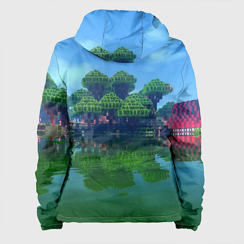 Женская куртка Minecraft / 3D-Белый – фото 2