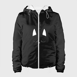 Куртка с капюшоном женская Спящий кот, цвет: 3D-белый