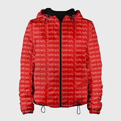 Куртка с капюшоном женская Death note pattern red, цвет: 3D-черный