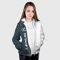 Куртка с капюшоном женская LEXUS ЛЕКСУС, цвет: 3D-белый — фото 2