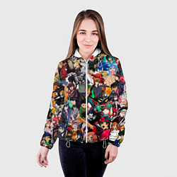 Куртка с капюшоном женская Аниме персонажи, цвет: 3D-белый — фото 2