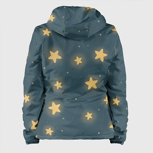 Женская куртка Звезды / 3D-Белый – фото 2