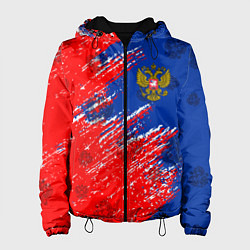 Куртка с капюшоном женская Патриот России, цвет: 3D-черный