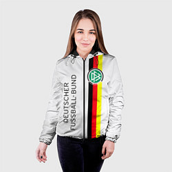 Куртка с капюшоном женская СБОРНАЯ ГЕРМАНИЯ, цвет: 3D-черный — фото 2