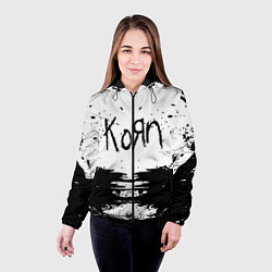 Куртка с капюшоном женская Korn, цвет: 3D-черный — фото 2