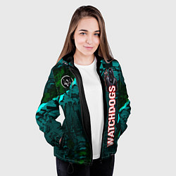 Куртка с капюшоном женская Watch Dogs: Legion, цвет: 3D-черный — фото 2