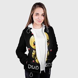 Куртка с капюшоном женская DEAD INSIDE, цвет: 3D-белый — фото 2