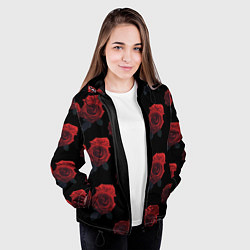 Куртка с капюшоном женская Роза, цвет: 3D-черный — фото 2