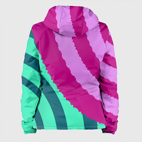 Женская куртка Узор круги / 3D-Белый – фото 2