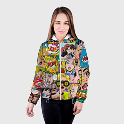 Куртка с капюшоном женская Pop Art, цвет: 3D-белый — фото 2