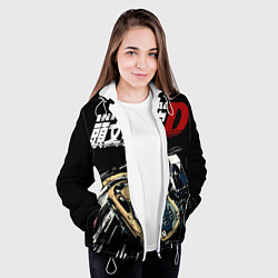 Куртка с капюшоном женская Initial D Z, цвет: 3D-белый — фото 2