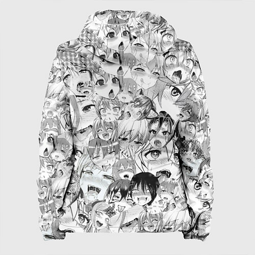 Женская куртка Ahegao monochrome / 3D-Белый – фото 2