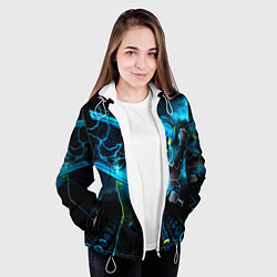 Куртка с капюшоном женская NEON SAMURAI, цвет: 3D-белый — фото 2