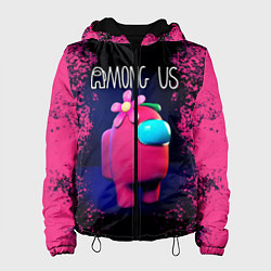 Куртка с капюшоном женская AMONG US, цвет: 3D-черный