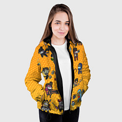 Куртка с капюшоном женская Among Us, цвет: 3D-черный — фото 2