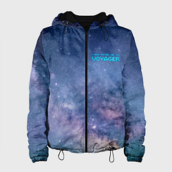 Куртка с капюшоном женская Услышь мой вой уже, это Voyager, цвет: 3D-черный