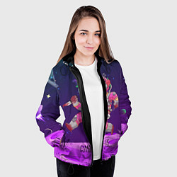 Куртка с капюшоном женская Among Us Girl, цвет: 3D-черный — фото 2