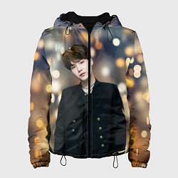 Куртка с капюшоном женская MIN YOONGI, цвет: 3D-черный