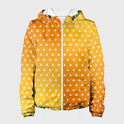 Куртка с капюшоном женская ЗЕНИЦУ КИМОНО, цвет: 3D-белый