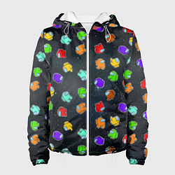 Куртка с капюшоном женская Among Us, цвет: 3D-белый