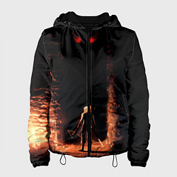 Куртка с капюшоном женская Ведьмак, цвет: 3D-черный